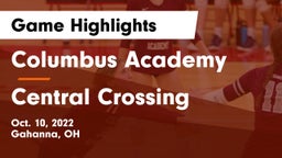 Columbus Academy  vs Central Crossing  Game Highlights - Oct. 10, 2022