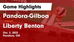 Pandora-Gilboa  vs Liberty Benton  Game Highlights - Oct. 2, 2023
