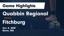 Quabbin Regional  vs Fitchburg  Game Highlights - Oct. 8, 2020