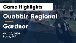Quabbin Regional  vs Gardner  Game Highlights - Oct. 20, 2020