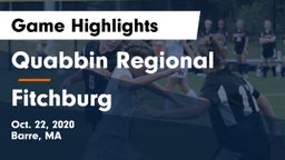 Quabbin Regional  vs Fitchburg  Game Highlights - Oct. 22, 2020