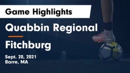 Quabbin Regional  vs Fitchburg  Game Highlights - Sept. 20, 2021