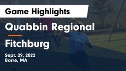 Quabbin Regional  vs Fitchburg  Game Highlights - Sept. 29, 2022