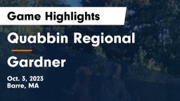 Quabbin Regional  vs Gardner  Game Highlights - Oct. 3, 2023