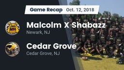 Recap: Malcolm X Shabazz   vs. Cedar Grove  2018