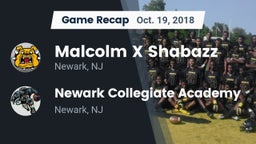 Recap: Malcolm X Shabazz   vs. Newark Collegiate Academy  2018