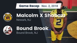 Recap: Malcolm X Shabazz   vs. Bound Brook  2018