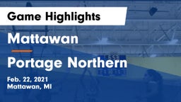 Mattawan  vs Portage Northern  Game Highlights - Feb. 22, 2021