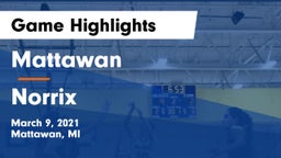 Mattawan  vs Norrix  Game Highlights - March 9, 2021