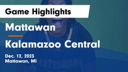 Mattawan  vs Kalamazoo Central  Game Highlights - Dec. 12, 2023