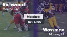 Matchup: Richwood  vs. Wossman  2016
