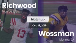 Matchup: Richwood  vs. Wossman  2018