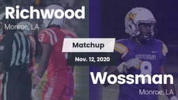 Matchup: Richwood  vs. Wossman  2020