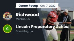 Recap: Richwood  vs. Lincoln Preparatory School 2022