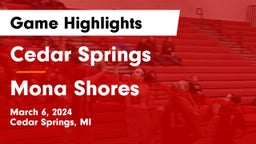 Cedar Springs  vs Mona Shores  Game Highlights - March 6, 2024