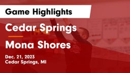 Cedar Springs  vs Mona Shores  Game Highlights - Dec. 21, 2023