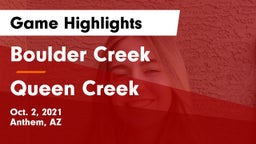 Boulder Creek  vs Queen Creek  Game Highlights - Oct. 2, 2021