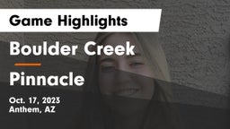 Boulder Creek  vs Pinnacle  Game Highlights - Oct. 17, 2023