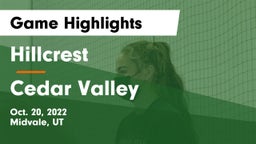 Hillcrest   vs Cedar Valley  Game Highlights - Oct. 20, 2022