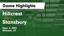 Hillcrest   vs Stansbury  Game Highlights - Sept. 5, 2023