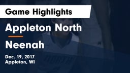 Appleton North  vs Neenah  Game Highlights - Dec. 19, 2017