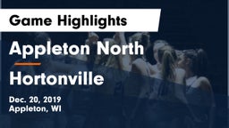 Appleton North  vs Hortonville  Game Highlights - Dec. 20, 2019