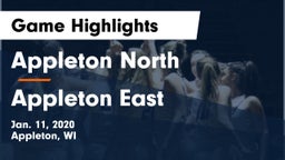Appleton North  vs Appleton East  Game Highlights - Jan. 11, 2020