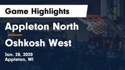 Appleton North  vs Oshkosh West  Game Highlights - Jan. 28, 2020