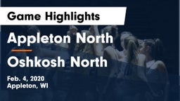 Appleton North  vs Oshkosh North  Game Highlights - Feb. 4, 2020