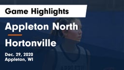 Appleton North  vs Hortonville  Game Highlights - Dec. 29, 2020