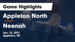 Appleton North  vs Neenah  Game Highlights - Jan. 15, 2021