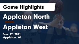 Appleton North  vs Appleton West  Game Highlights - Jan. 22, 2021