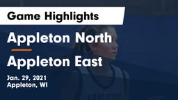 Appleton North  vs Appleton East  Game Highlights - Jan. 29, 2021