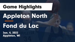 Appleton North  vs Fond du Lac  Game Highlights - Jan. 4, 2022