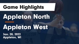 Appleton North  vs Appleton West  Game Highlights - Jan. 28, 2022