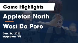 Appleton North  vs West De Pere  Game Highlights - Jan. 16, 2023