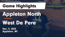 Appleton North  vs West De Pere  Game Highlights - Dec. 5, 2023