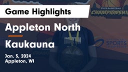 Appleton North  vs Kaukauna  Game Highlights - Jan. 5, 2024