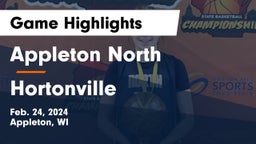 Appleton North  vs Hortonville  Game Highlights - Feb. 24, 2024