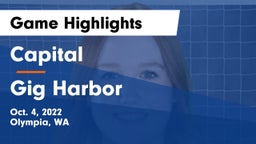 Capital  vs Gig Harbor Game Highlights - Oct. 4, 2022