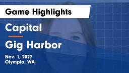 Capital  vs Gig Harbor Game Highlights - Nov. 1, 2022
