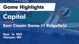 Capital  vs Kent Classic Game #1 Ridgefield Game Highlights - Sept. 16, 2023
