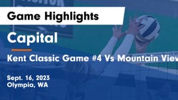 Capital  vs Kent Classic Game #4 Vs Mountain View Game Highlights - Sept. 16, 2023