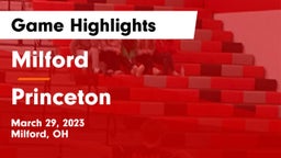 Milford  vs Princeton  Game Highlights - March 29, 2023