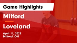 Milford  vs Loveland  Game Highlights - April 11, 2023