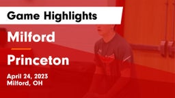 Milford  vs Princeton  Game Highlights - April 24, 2023