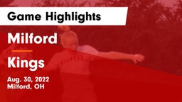 Milford  vs Kings  Game Highlights - Aug. 30, 2022