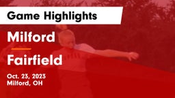 Milford  vs Fairfield  Game Highlights - Oct. 23, 2023
