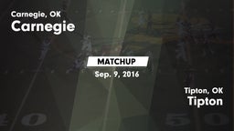 Matchup: Carnegie  vs. Tipton  2016