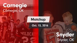 Matchup: Carnegie  vs. Snyder  2016